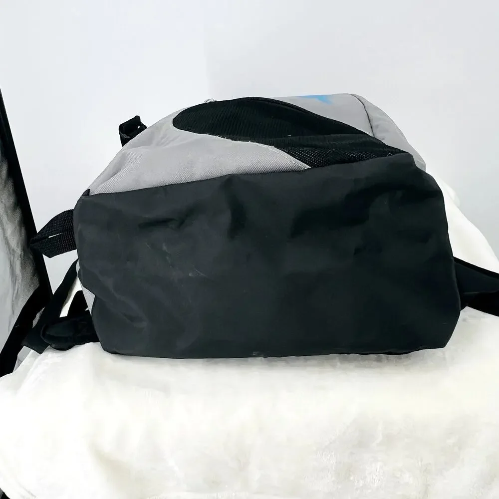 STX Sidewinder Lacrosse Backpack  Gray Black Blue Logo 18'' Tall School Work Gym